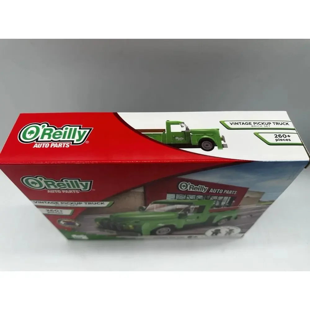 O'Reilly Auto Parts Vintage Brick Set Pickup Truck Nova Compatible With Legos
